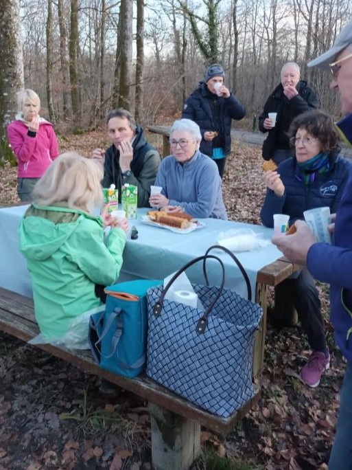 Dernier moment convivial et sympathique