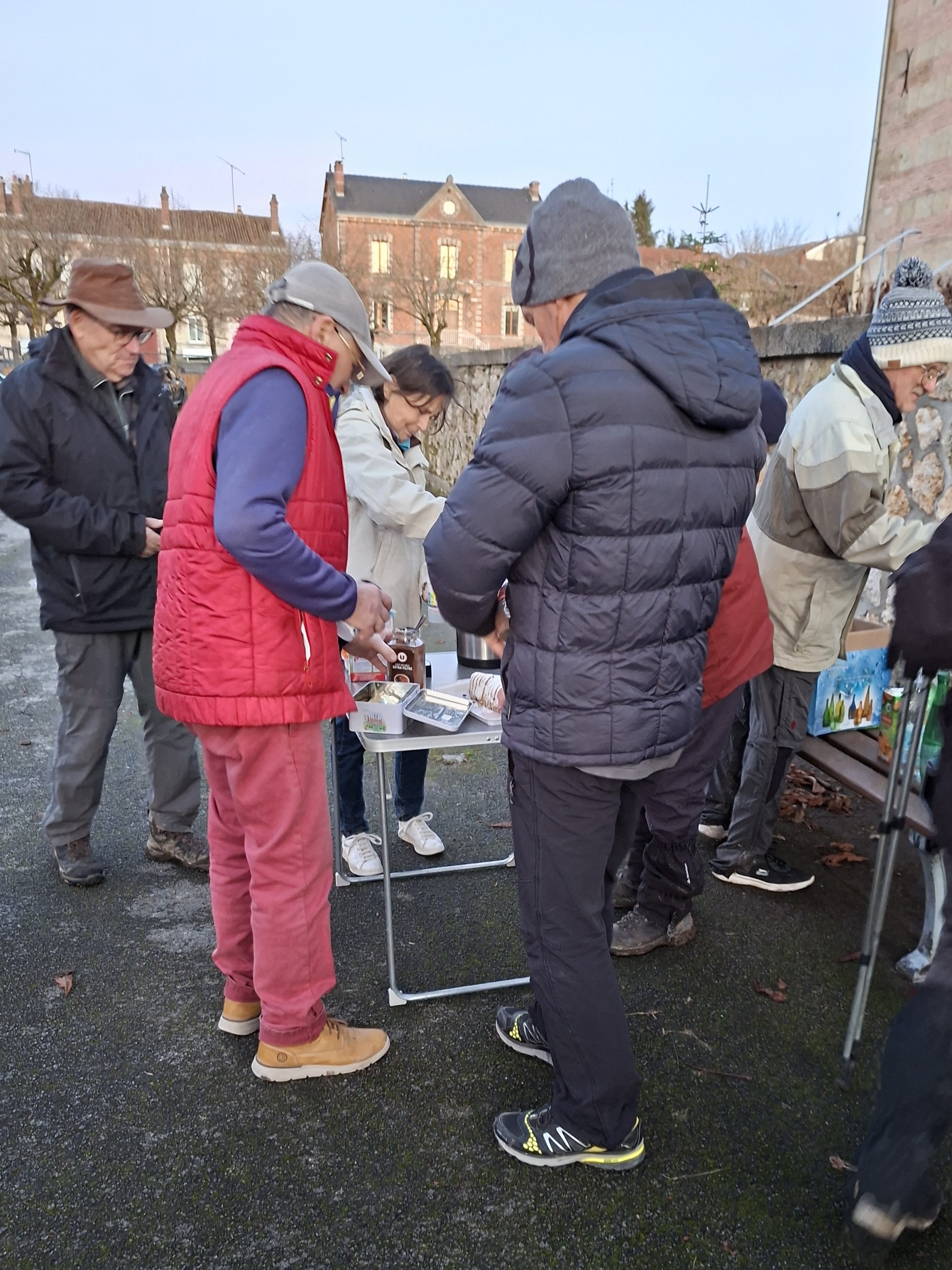 Dernier moment convivial et sympathique